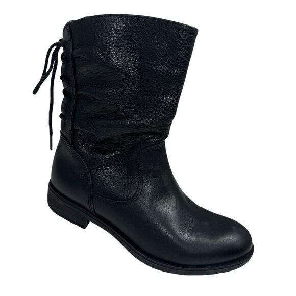 Sofft Women's Sharnell Low Waterproof Boot Black Leather Lace Up Size 7 New - Picture 1 of 6